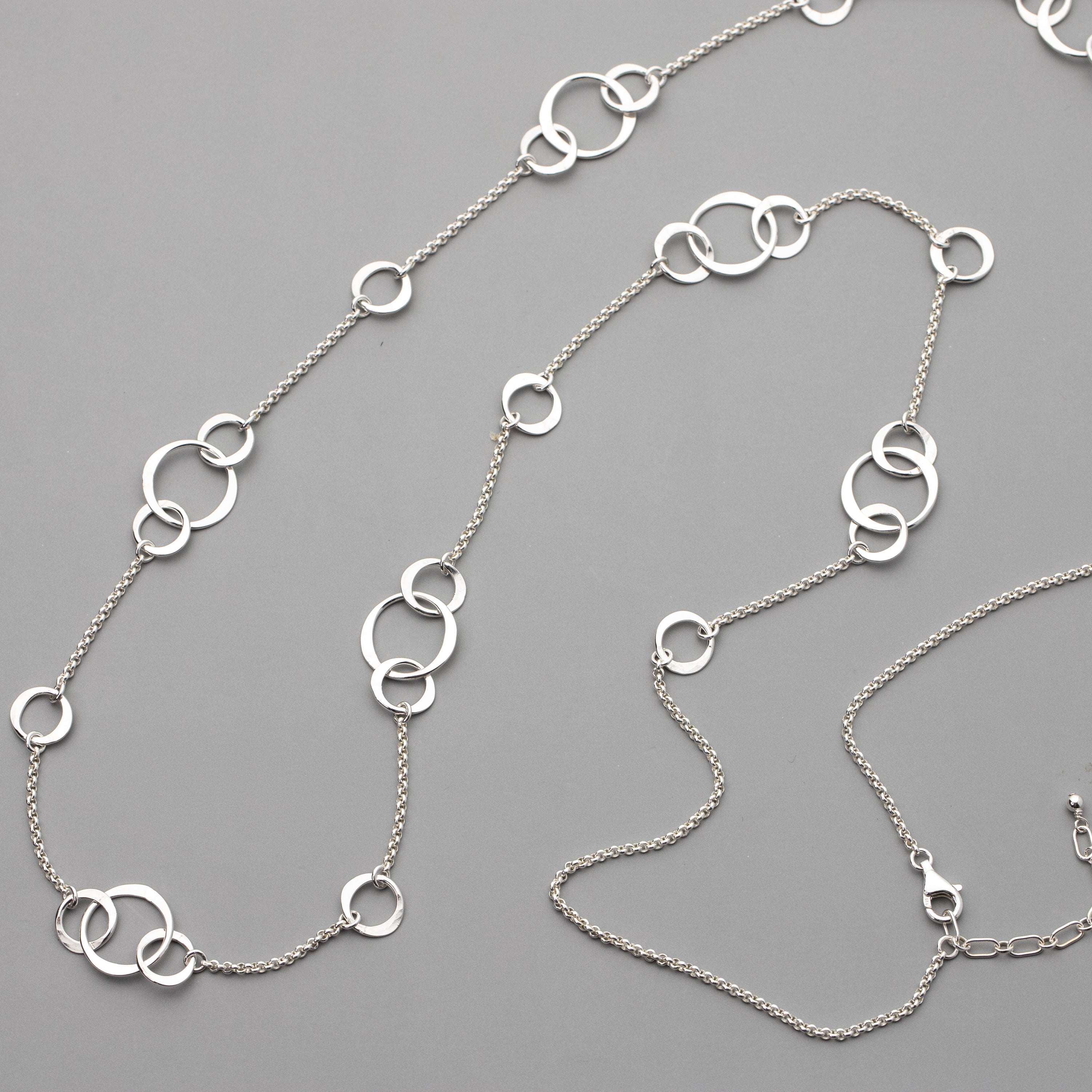 Long Circle Station Necklace