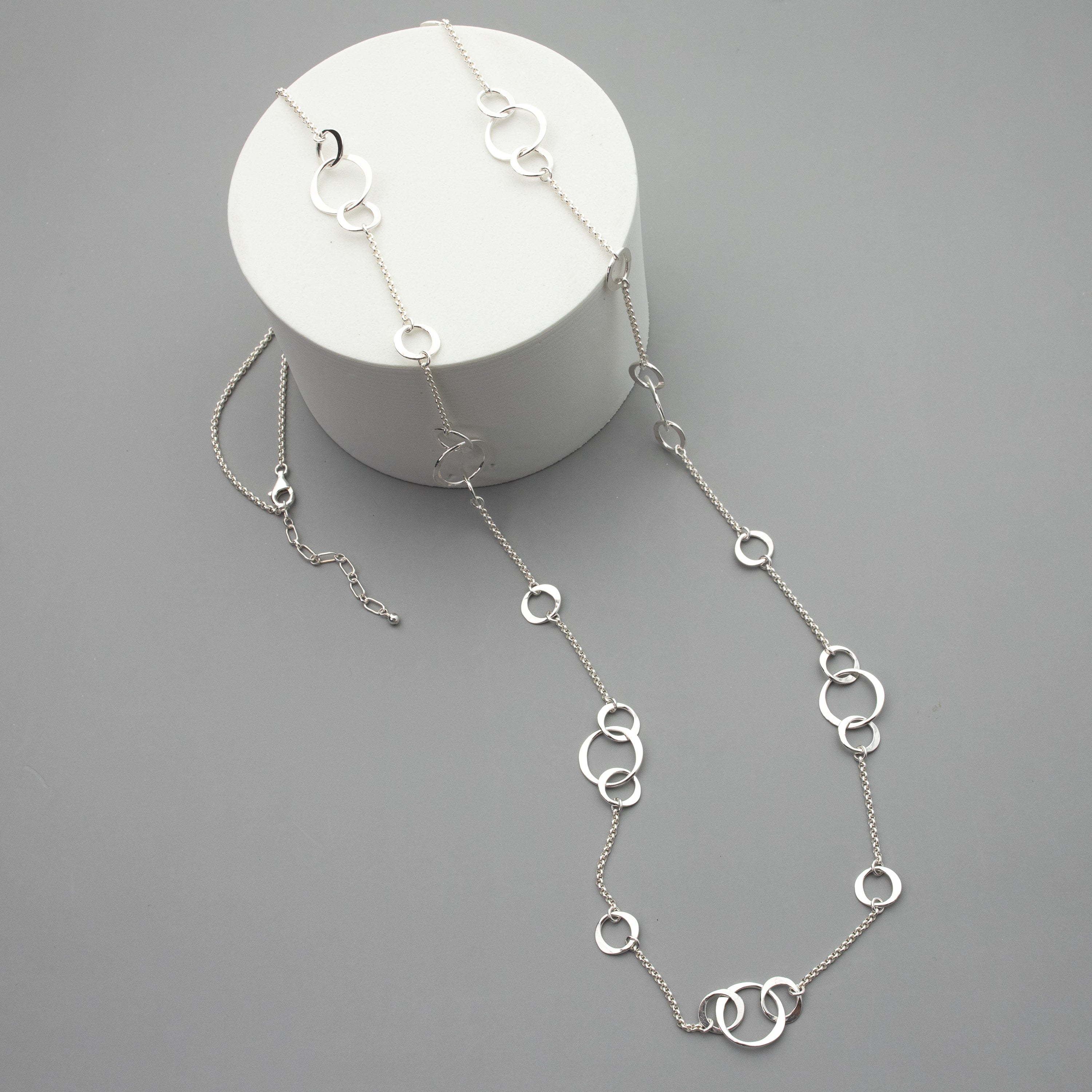 Long Circle Station Necklace