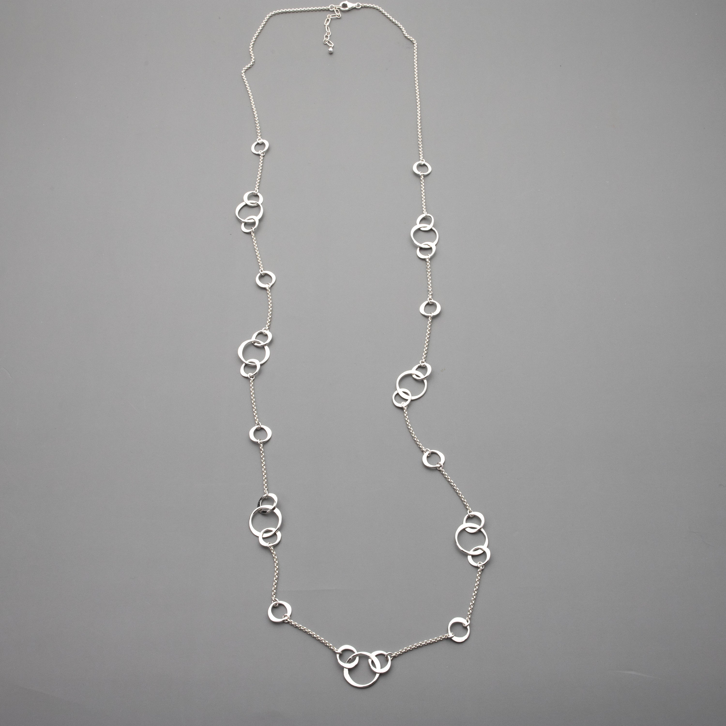 Long Circle Station Necklace