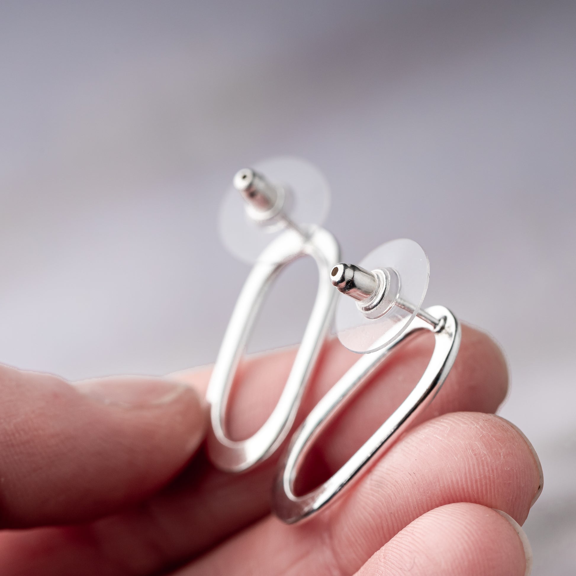 stud earrings with comfort clutch backs