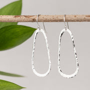 Hammered Teardrop Earrings