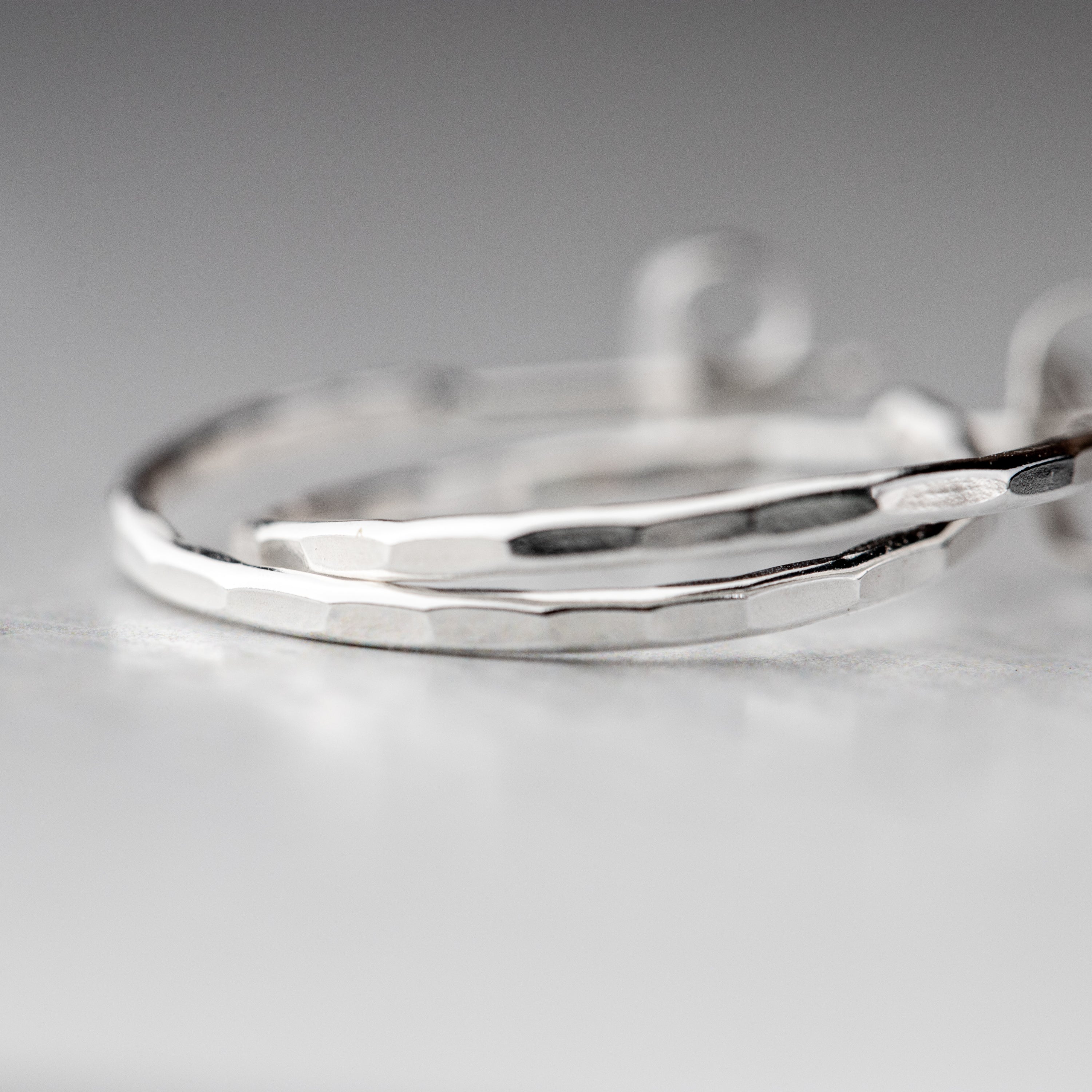 lightweight silver hoops minimalist everyday jewelry