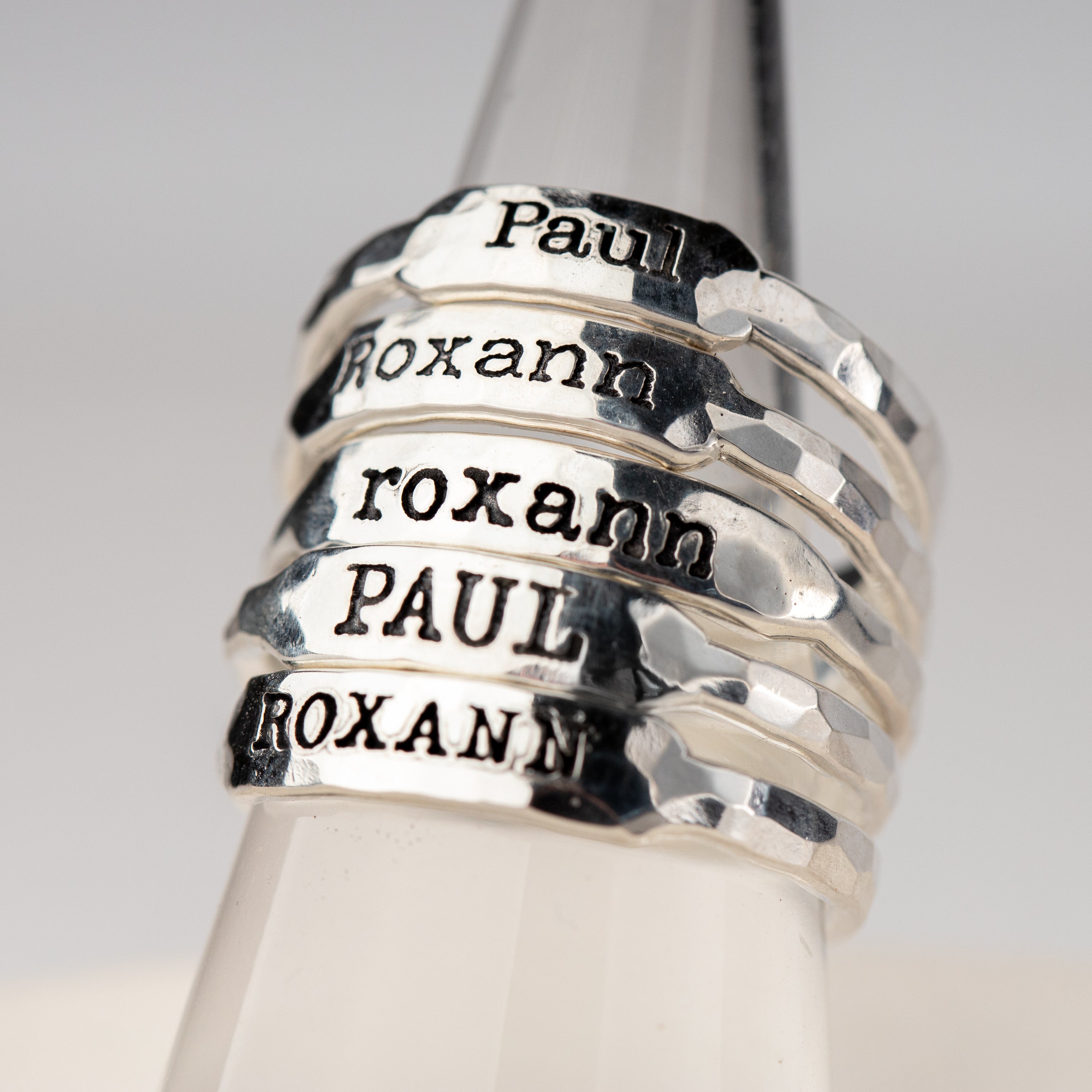 Handmade Custom name rings