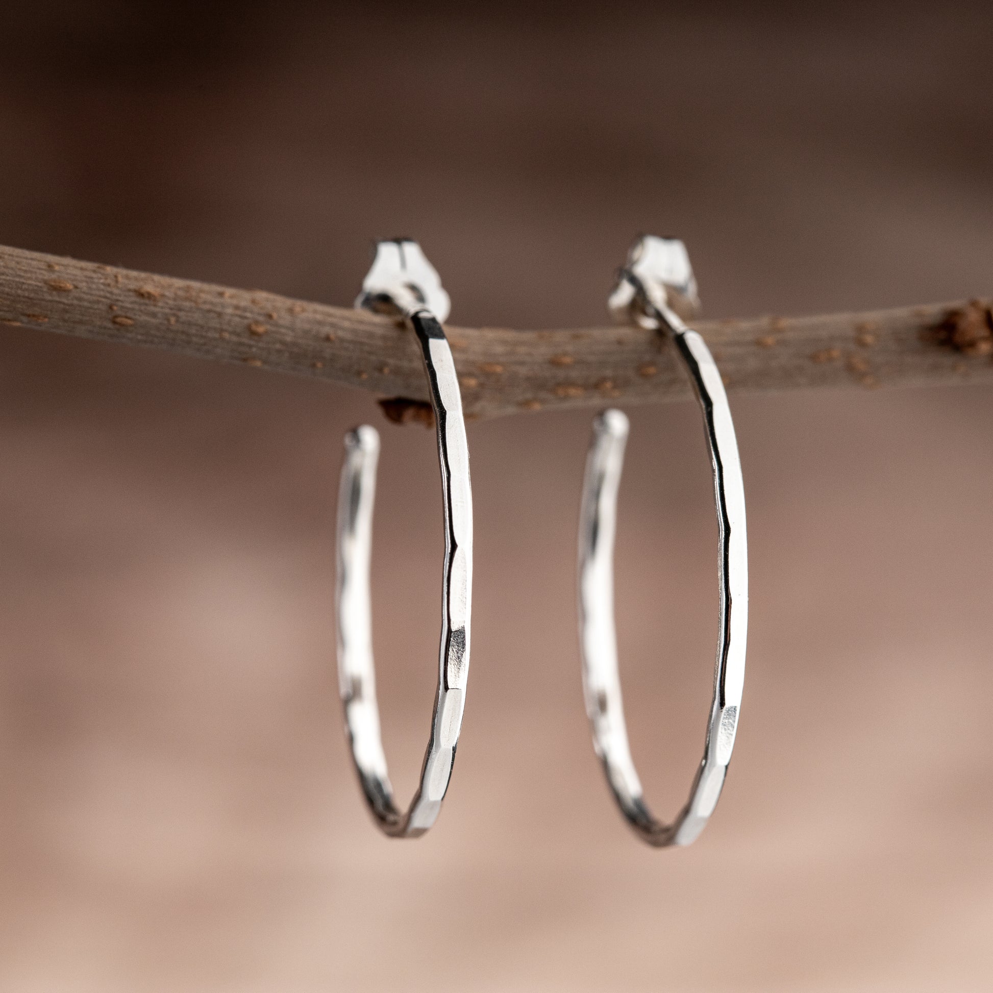sterling silver thin hoop earrings lightweight