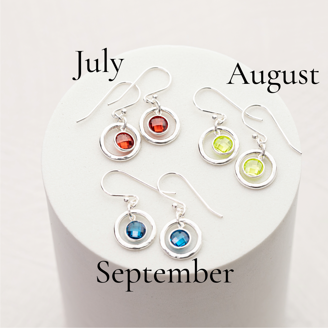 Custom Birthstone Earrings