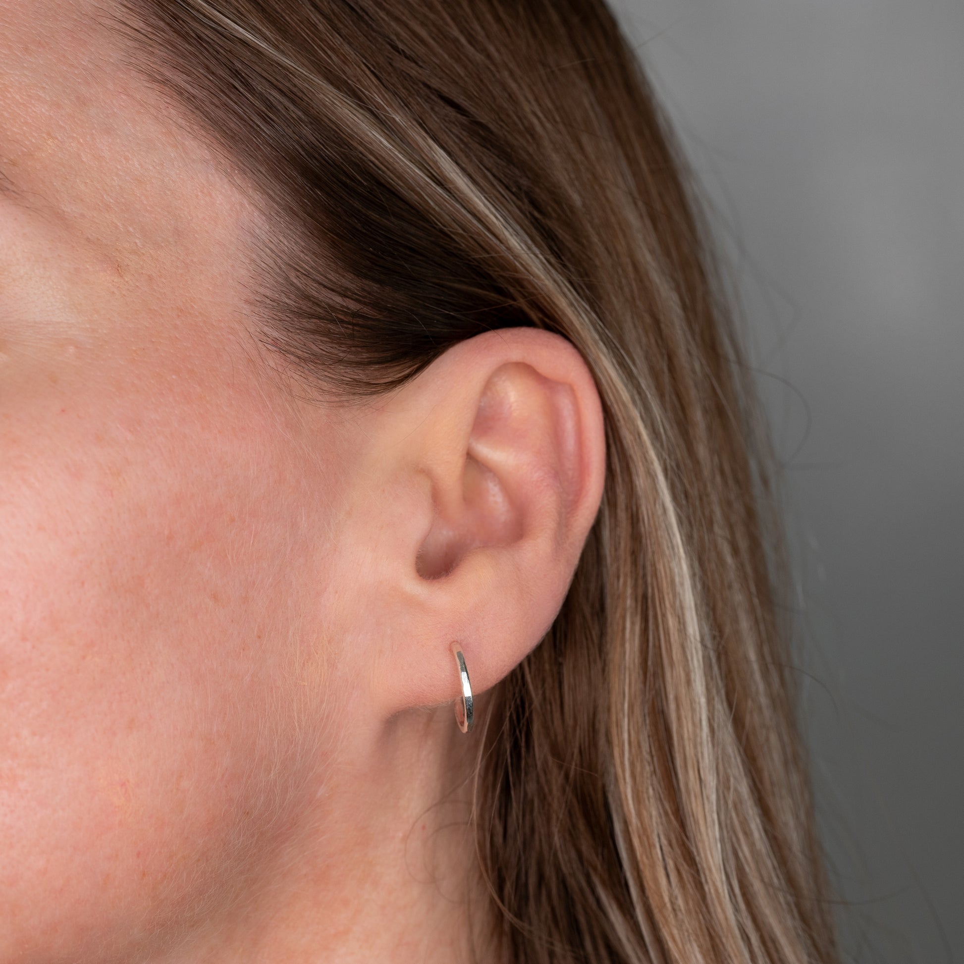 dainty hoop earrings sterling silver minimalist jewelry