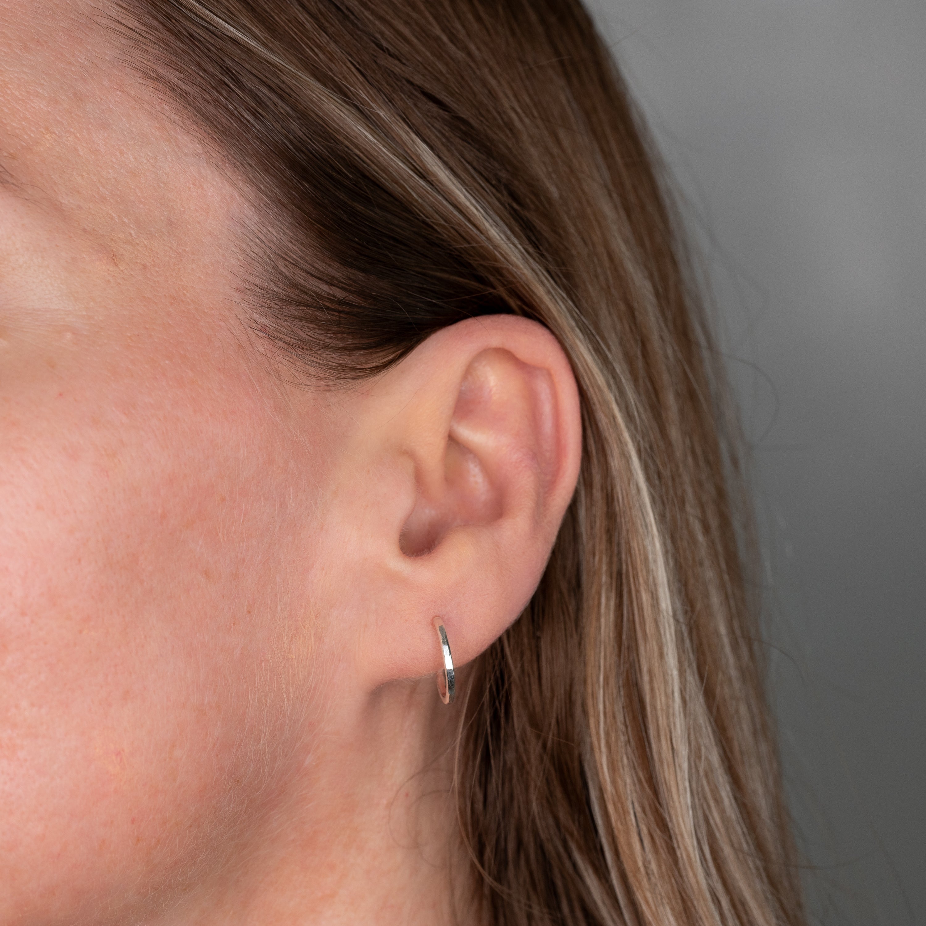 dainty hoop earrings sterling silver minimalist jewelry