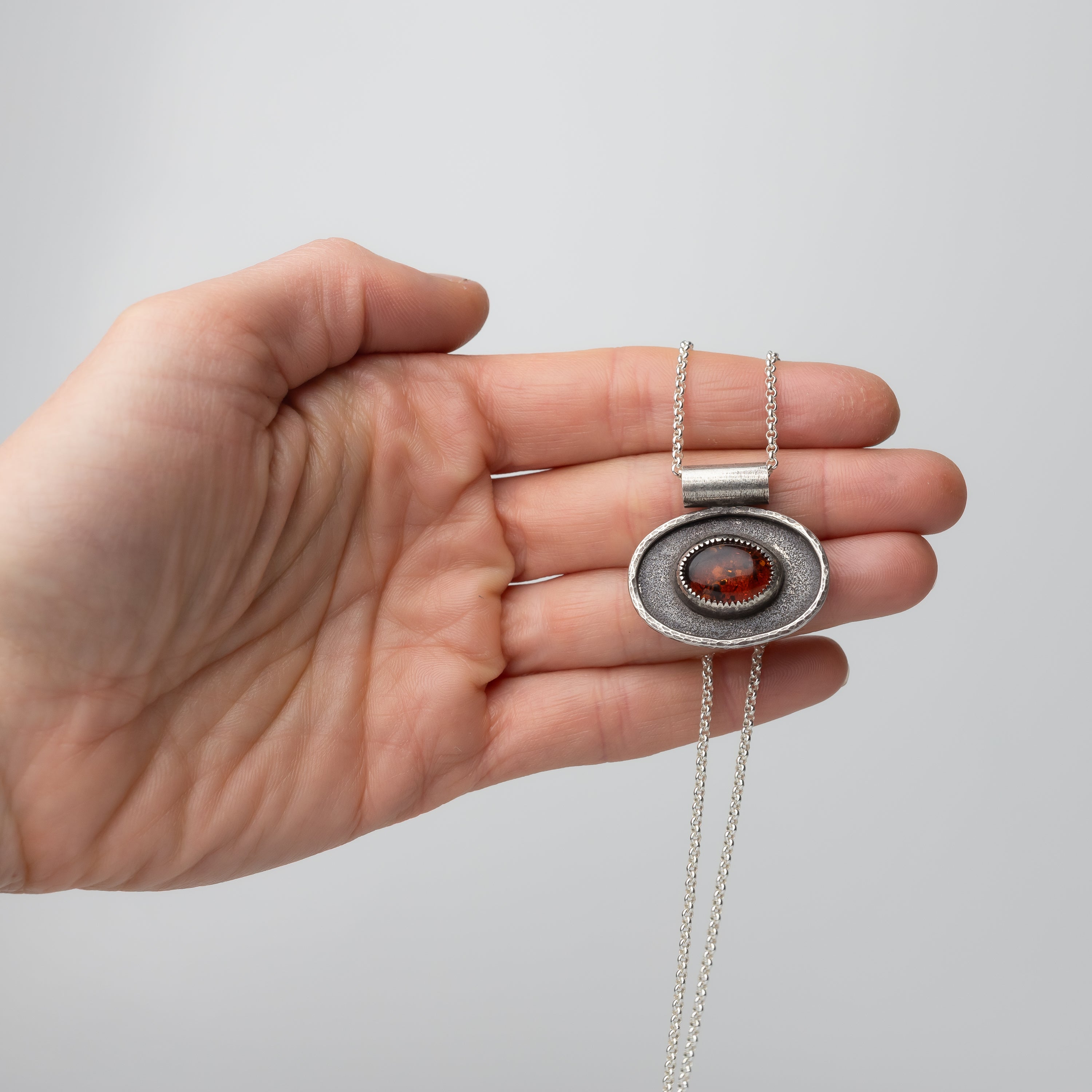 Baltic Amber Pendant Necklace