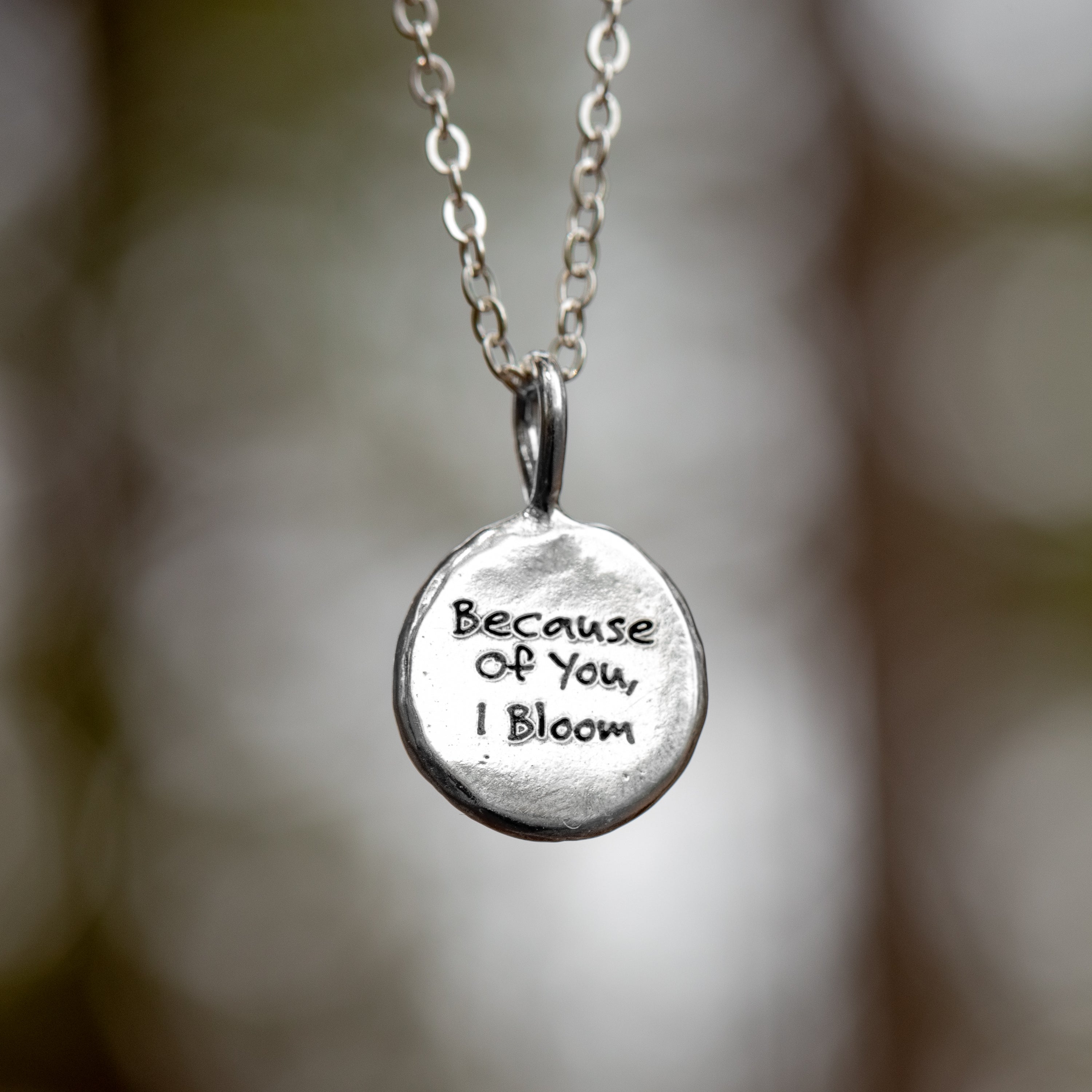 Sterling Silver Thank You Necklace – Gift for Mom, Friend, Mentor