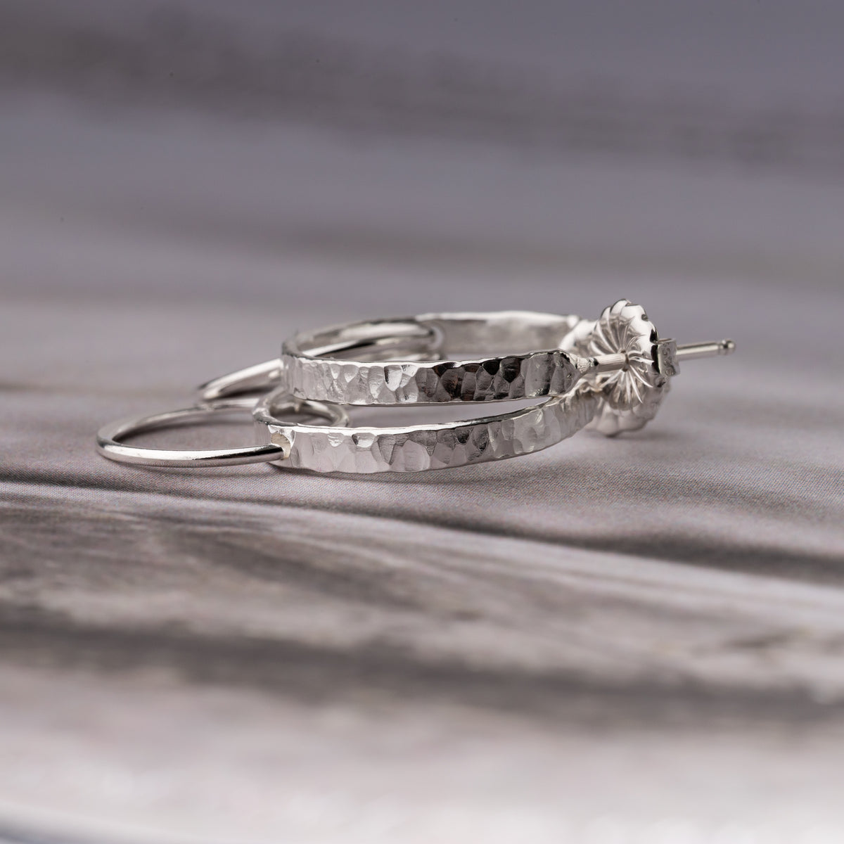 Thick and Thin Hoop Earrings