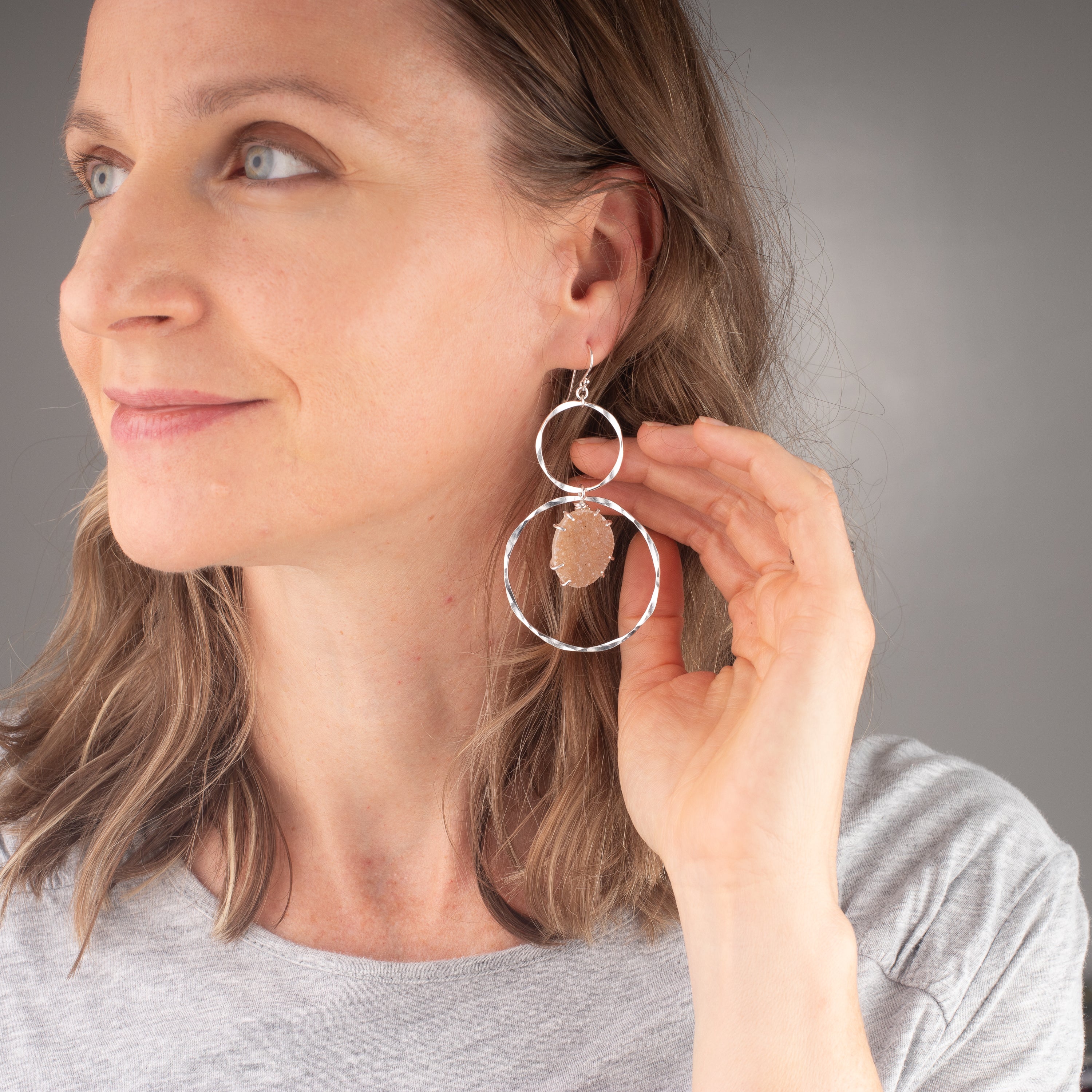 Druzy Statement Earrings